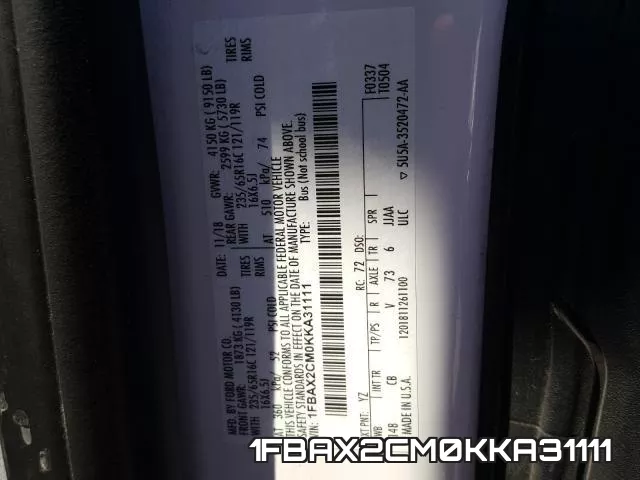 1FBAX2CM0KKA31111 фото 2