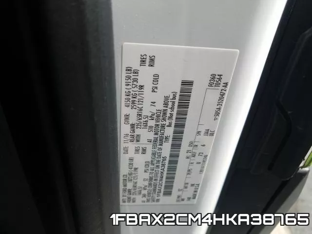 1FBAX2CM4HKA38765 фото 2