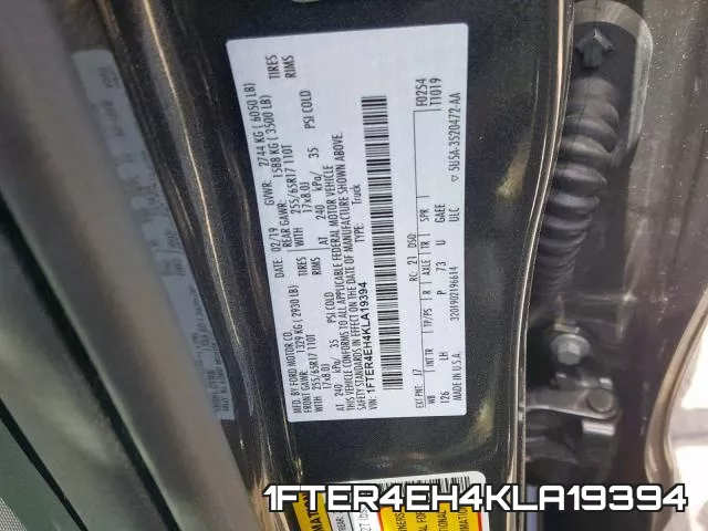 1FTER4EH4KLA19394 фото 2
