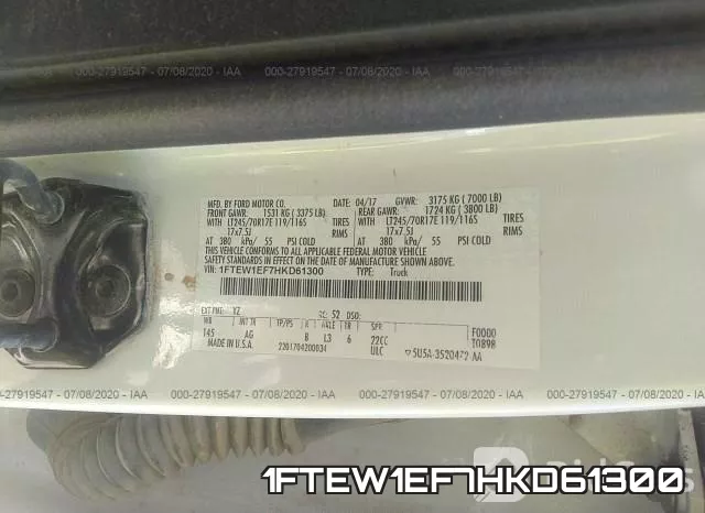 1FTEW1EF7HKD61300 фото 10