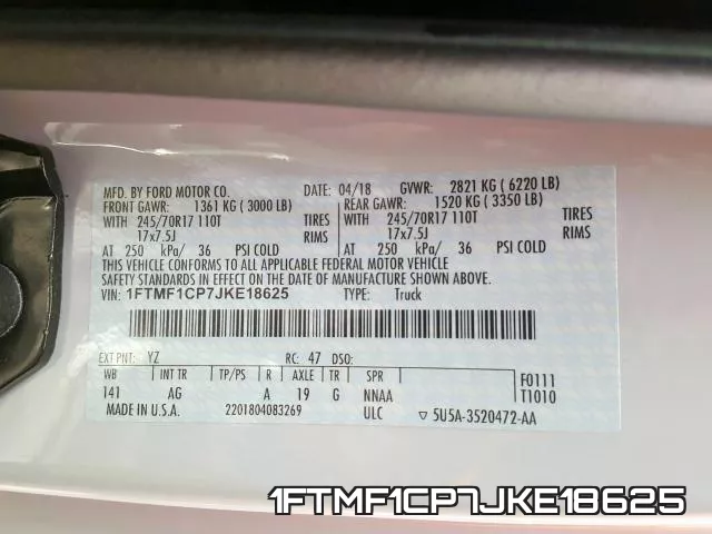 1FTMF1CP7JKE18625 фото 2