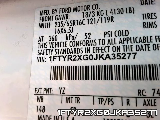 1FTYR2XG0JKA35277 фото 2