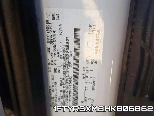 1FTYR3XM8HKB06862 фото 2