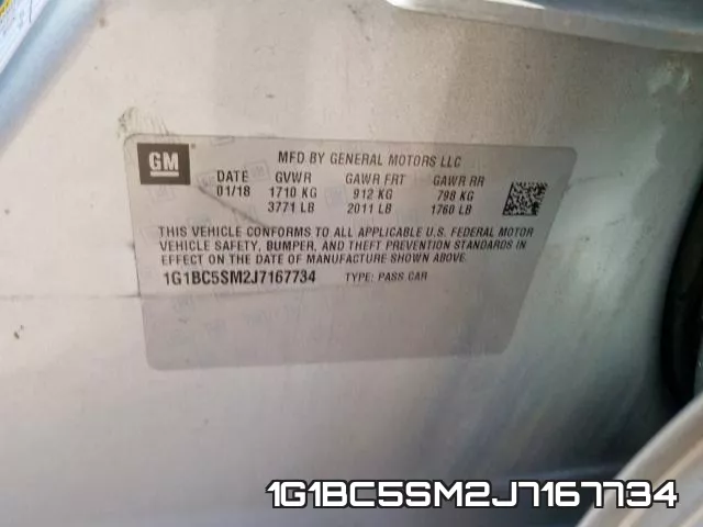 1G1BC5SM2J7167734 фото 2