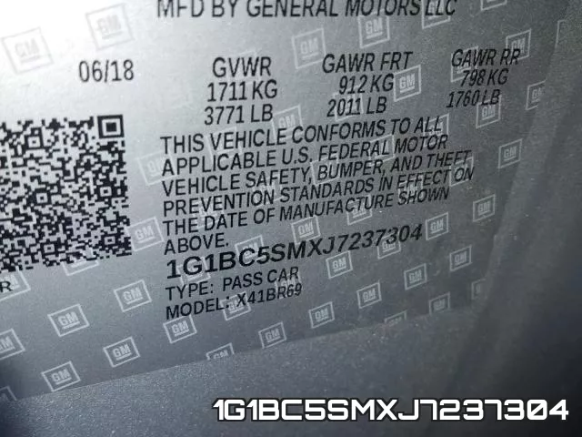 1G1BC5SMXJ7237304 фото 2