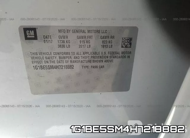 1G1BE5SM4H7218882 фото 10