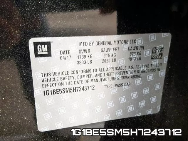 1G1BE5SM5H7243712 фото 2