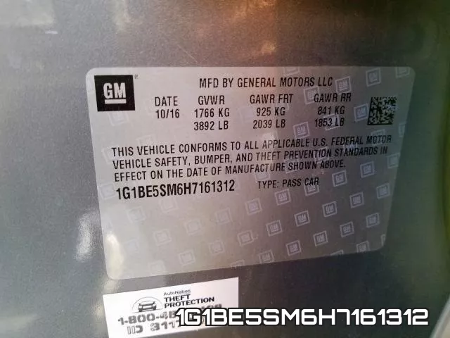 1G1BE5SM6H7161312 фото 2