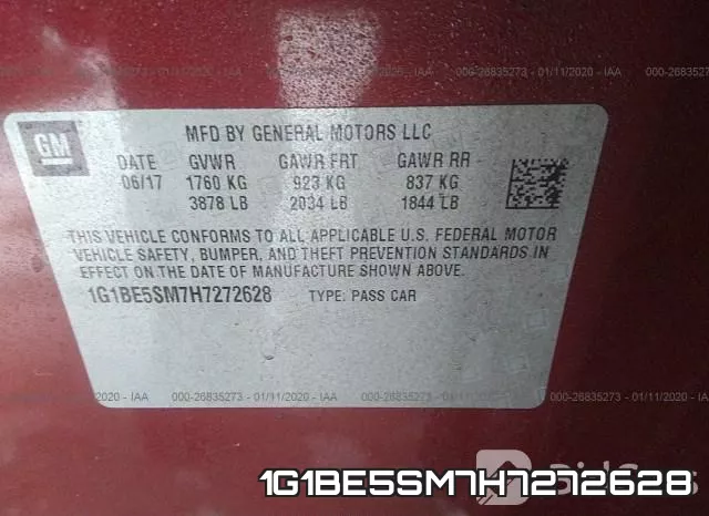 1G1BE5SM7H7272628 фото 10