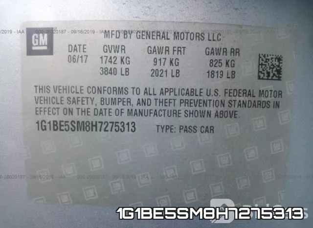 1G1BE5SM8H7275313 фото 10