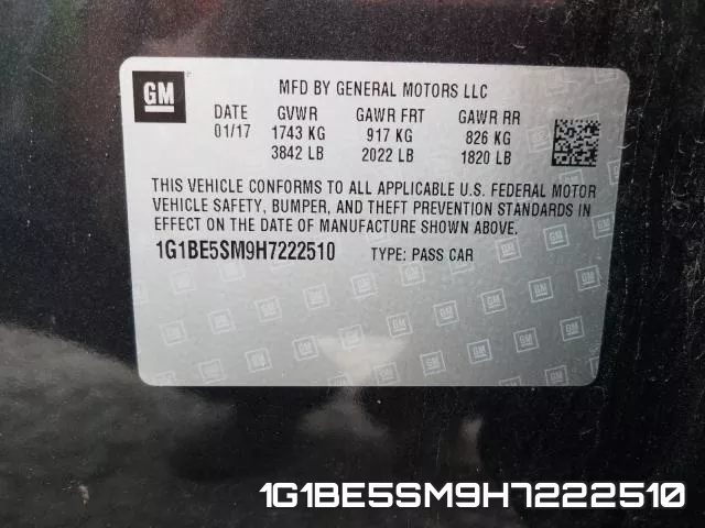 1G1BE5SM9H7222510 фото 2