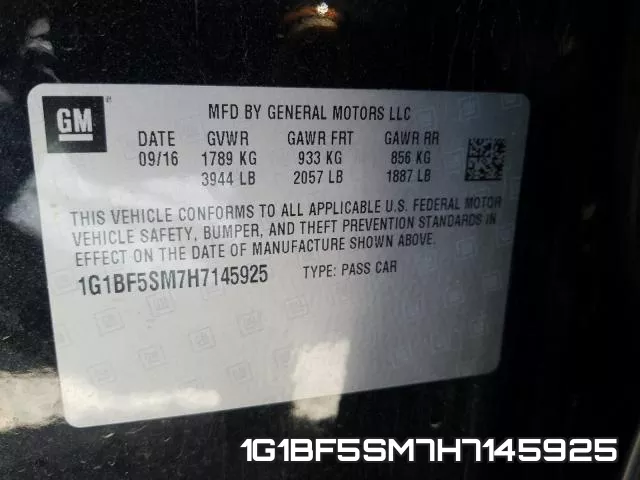 1G1BF5SM7H7145925 фото 2
