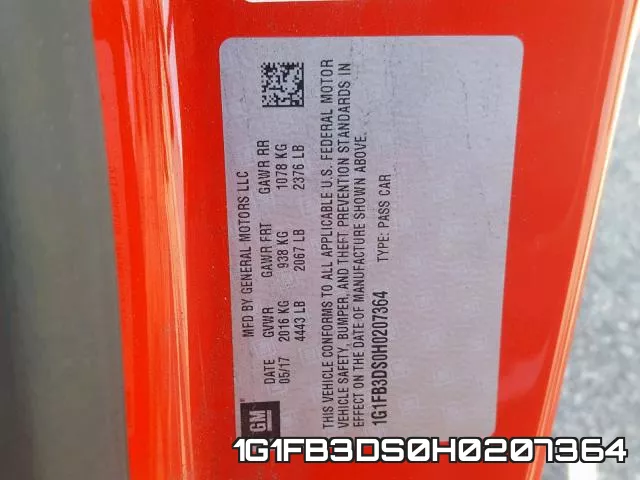 1G1FB3DS0H0207364 фото 2