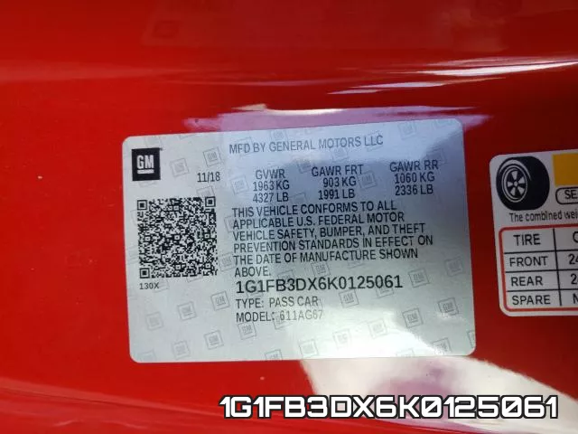 1G1FB3DX6K0125061 фото 2