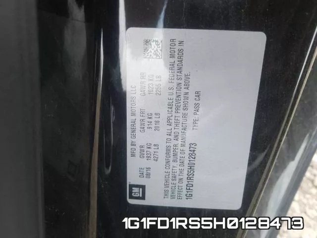 1G1FD1RS5H0128473 фото 2