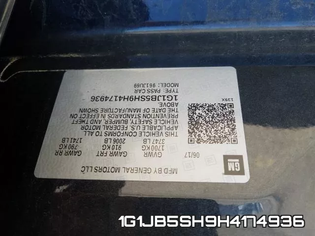 1G1JB5SH9H4174936 фото 2