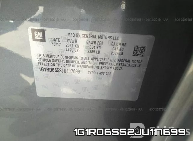 1G1RD6S52JU117699 фото 10