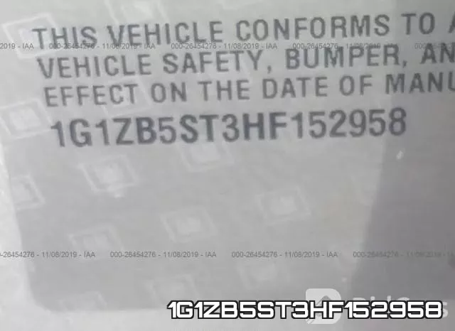 1G1ZB5ST3HF152958 фото 10