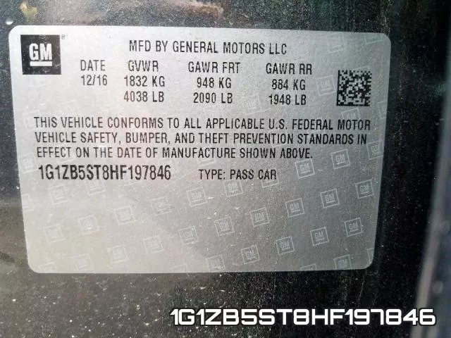 1G1ZB5ST8HF197846 фото 2
