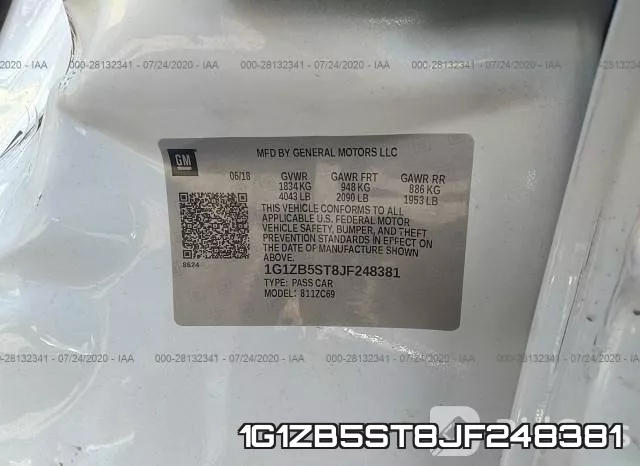 1G1ZB5ST8JF248381 фото 10