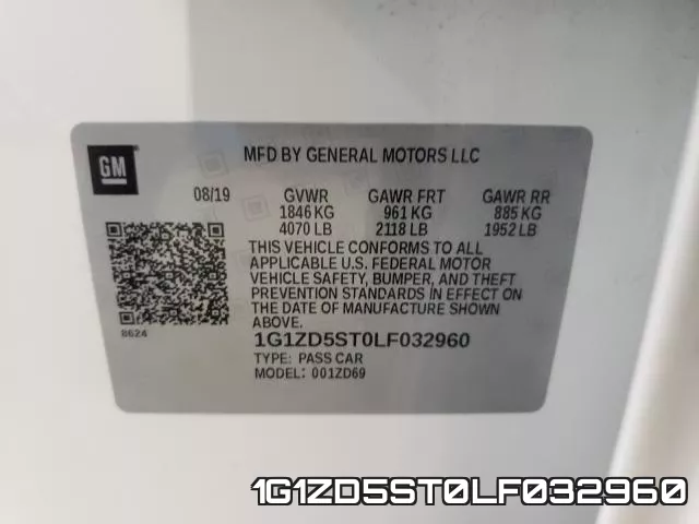 1G1ZD5ST0LF032960 фото 2