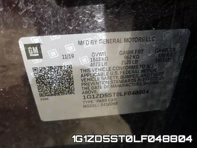 1G1ZD5ST0LF048804 фото 2