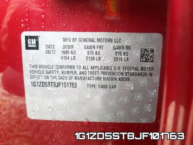 1G1ZD5ST8JF101763 фото 2