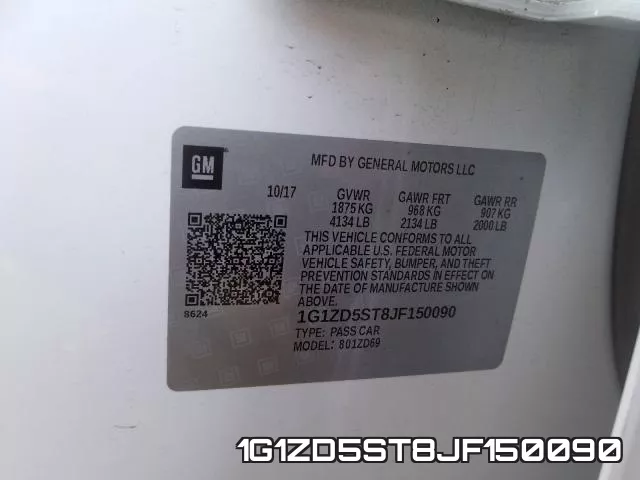 1G1ZD5ST8JF150090 фото 2