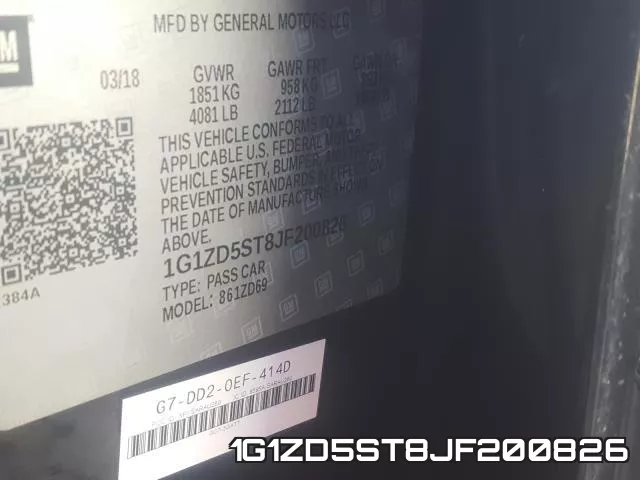 1G1ZD5ST8JF200826 фото 2