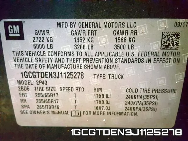 1GCGTDEN3J1125278 фото 2