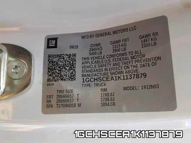 1GCHSCEA1K1137879 фото 2