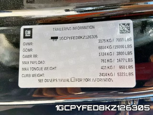 1GCPYFED8KZ126305 фото 2
