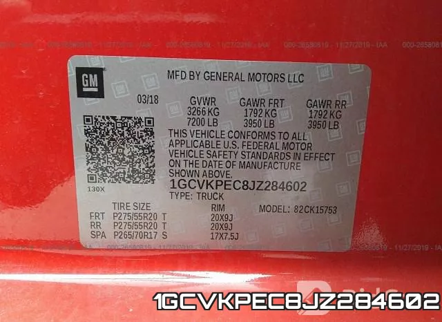 1GCVKPEC8JZ284602 фото 10