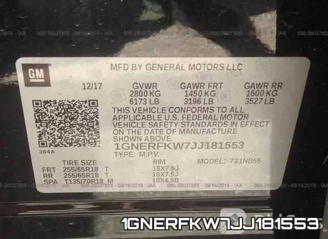 1GNERFKW7JJ181553 фото 10