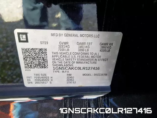 1GNSCAKC0LR127416 фото 2