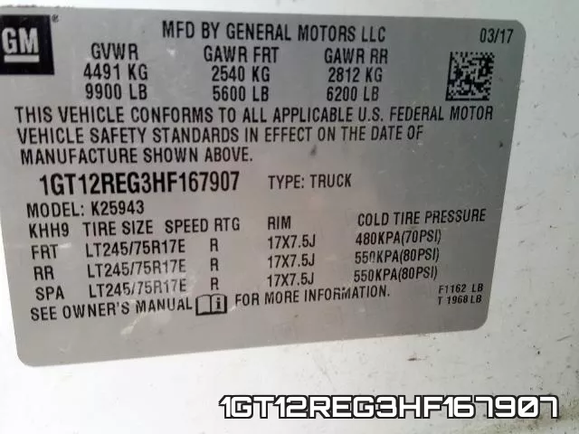 1GT12REG3HF167907 фото 2