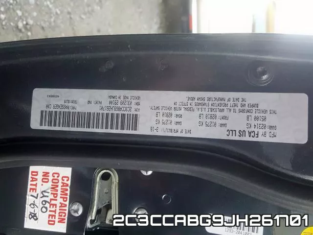 2C3CCABG9JH261701 фото 2