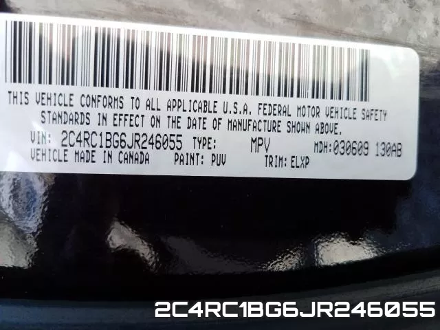 2C4RC1BG6JR246055 фото 2