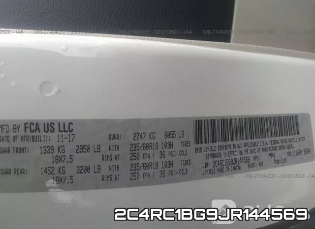 2C4RC1BG9JR144569 фото 10