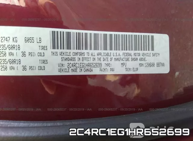 2C4RC1EG1HR652699 фото 10