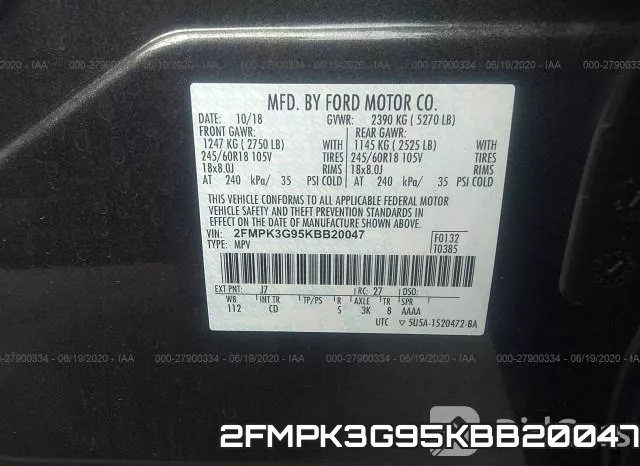 2FMPK3G95KBB20047 фото 10