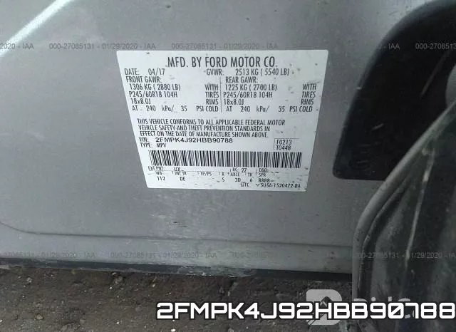 2FMPK4J92HBB90788 фото 10
