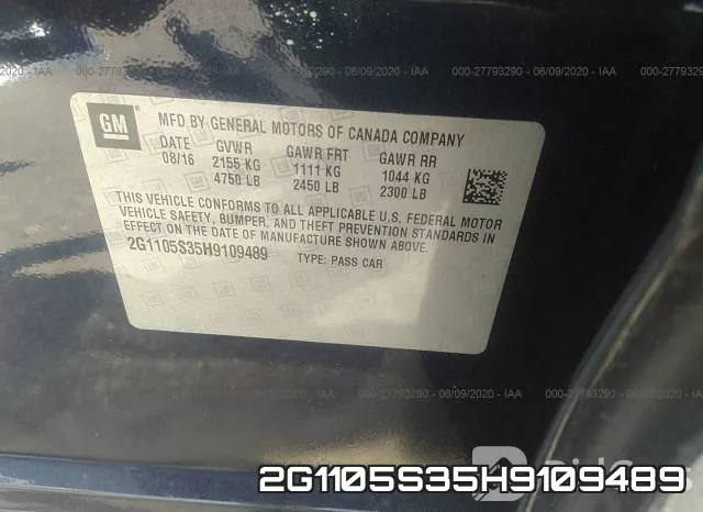 2G1105S35H9109489 фото 10