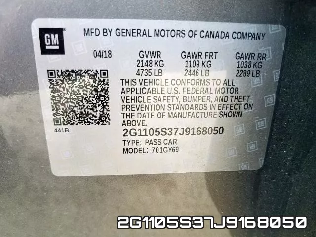 2G1105S37J9168050 фото 2