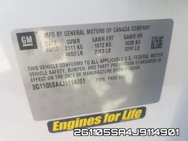 2G1105SA4J9114901 фото 2