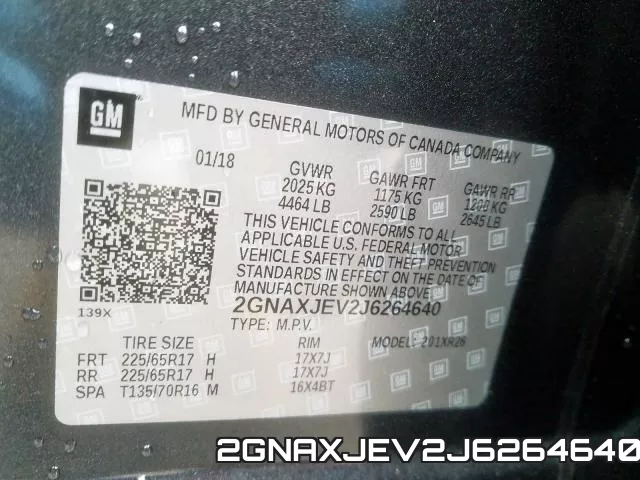 2GNAXJEV2J6264640 фото 2