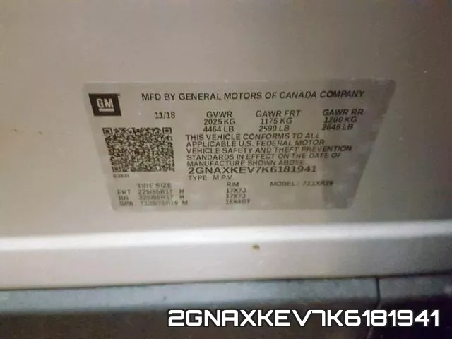 2GNAXKEV7K6181941 фото 2