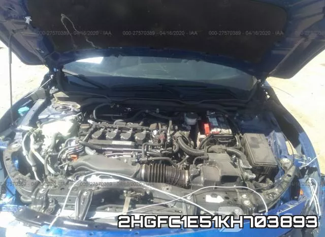 2HGFC1E51KH703893 фото 2