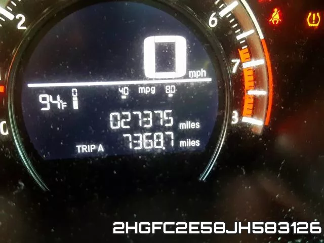 2HGFC2E58JH583126 фото 9
