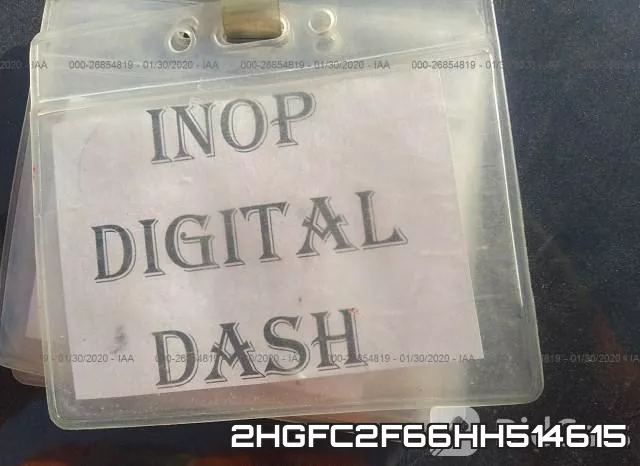 2HGFC2F66HH514615 фото 8